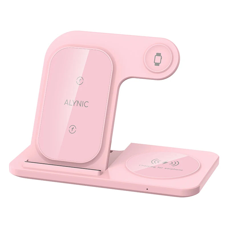 30W 3-in-1 Foldable Wireless Charging Station – For iPhone, Apple Watch & AirPods