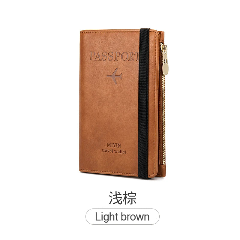 RFID-Blocking Passport Holder – Slim Travel Wallet for Men & Women