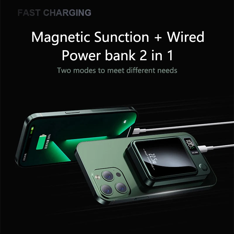 50000mAh Magnetic Power Bank – 22.5W Fast Wireless Charger