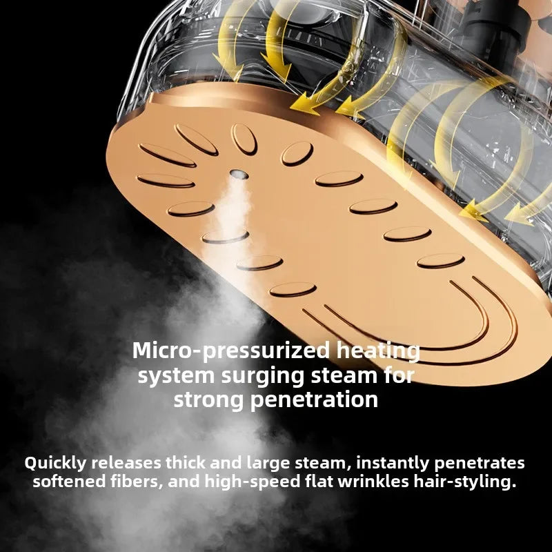 2-in-1 Portable Handheld Steam Iron – Flat & Hanging Mini Clothes Steamer