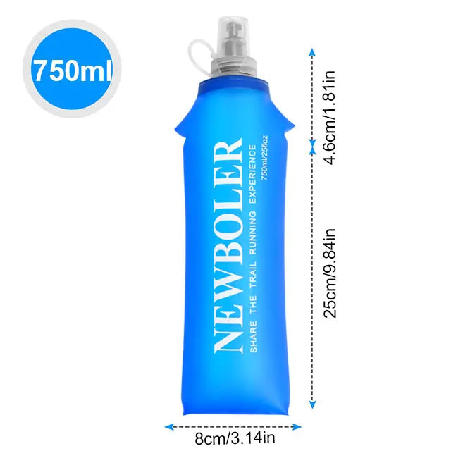 Collapsible Silicone Water Bottle – 150–750ml for Travel & Outdoors