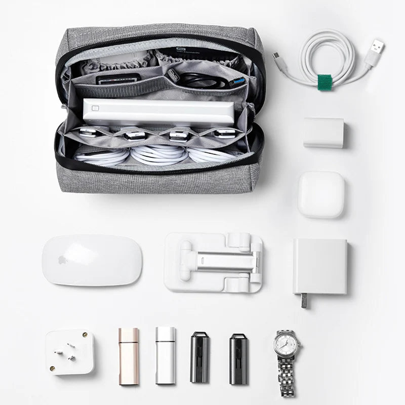 Multifunction Travel Electronics Organizer – Cables, Chargers & Accessories Pouch