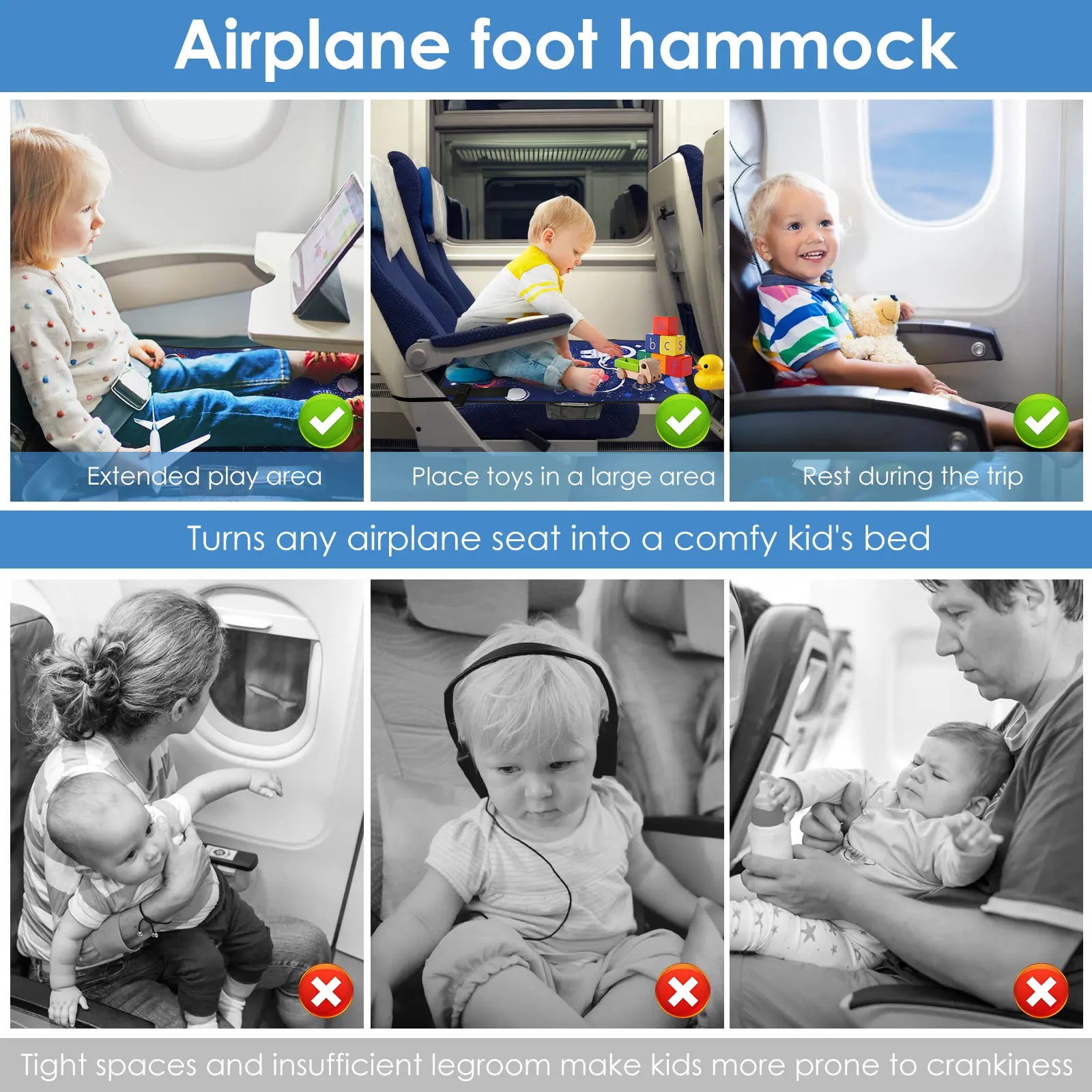 Portable Airplane Seat Extender