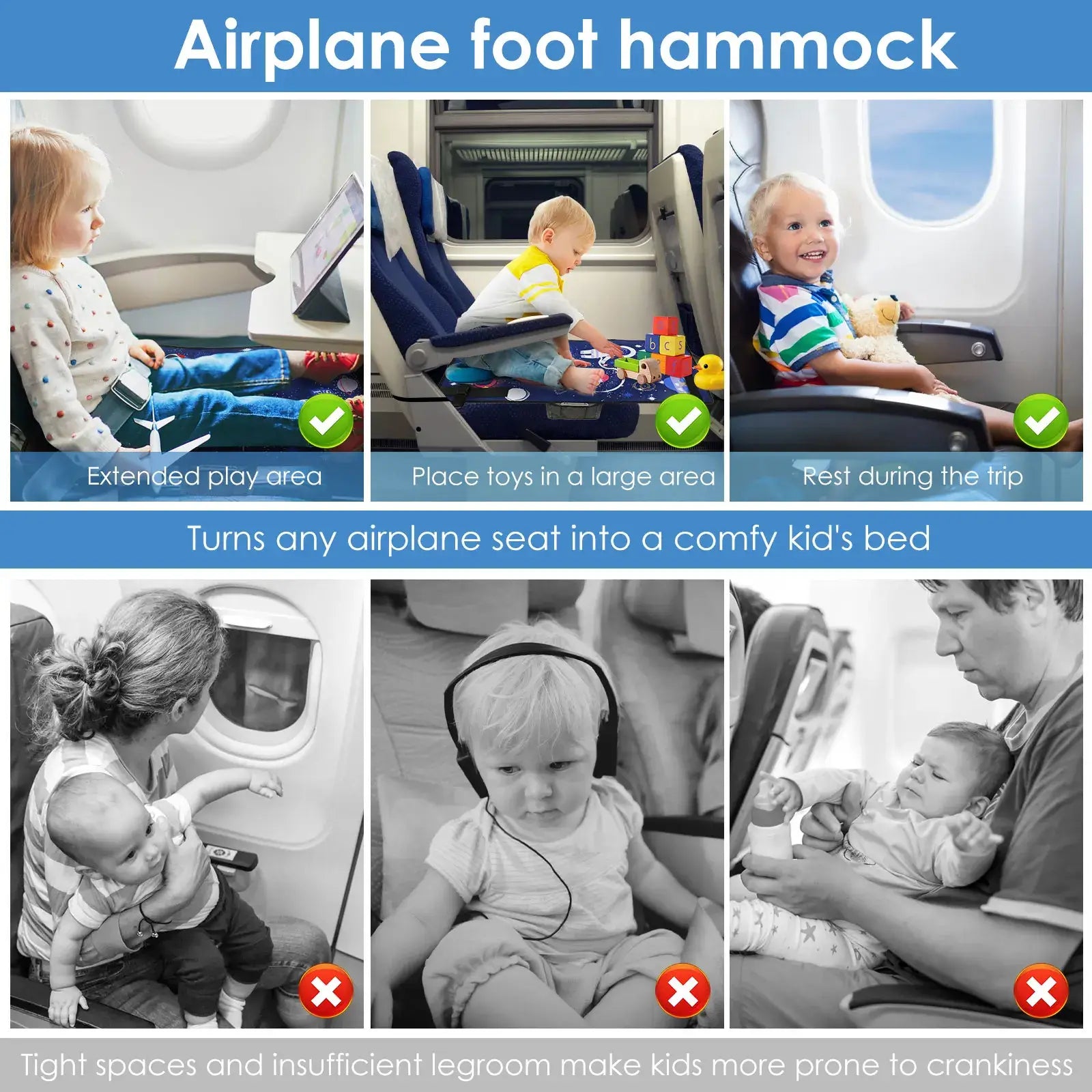 Portable Airplane Seat Extender