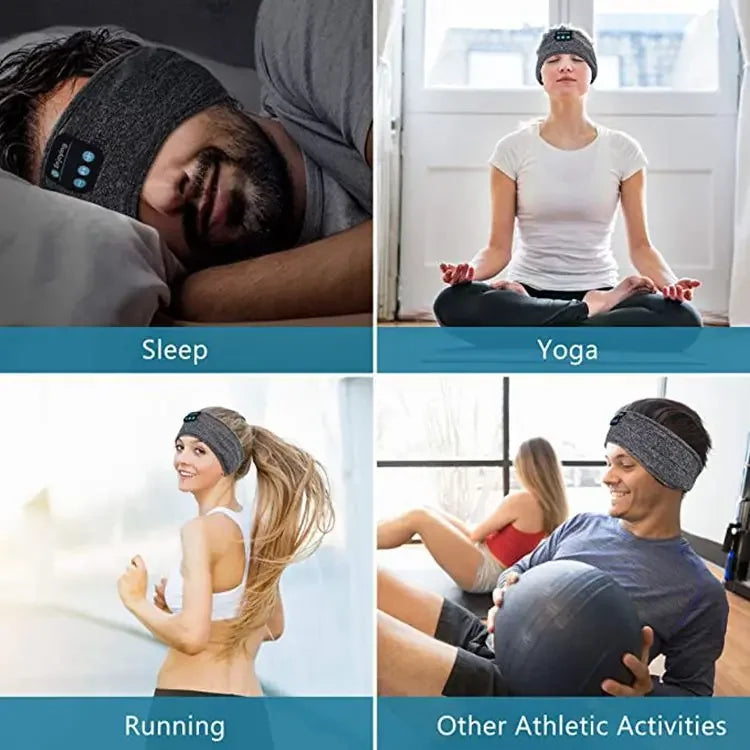 Bluetooth Sleep Mask Headphones – Wireless Music Eye Mask for Side Sleepers