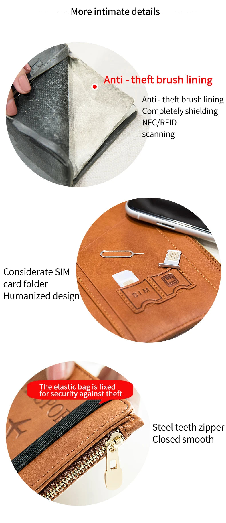 RFID-Blocking Passport Holder – Slim Travel Wallet for Men & Women
