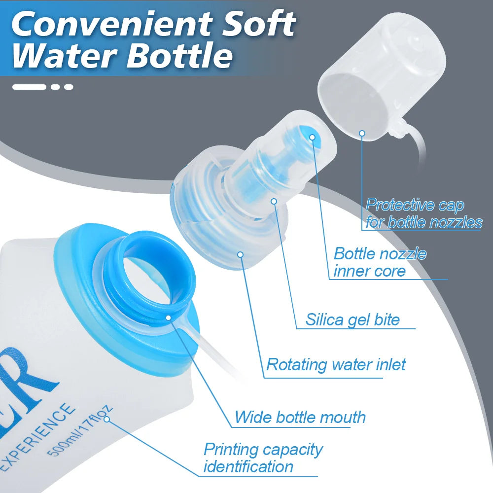 Collapsible Silicone Water Bottle – 150–750ml for Travel & Outdoors