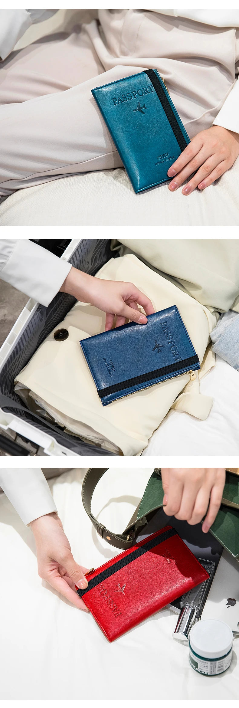 RFID-Blocking Passport Holder – Slim Travel Wallet for Men & Women