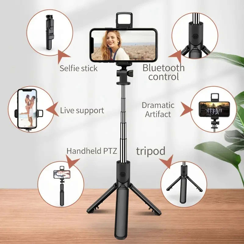 GlowPod™ 6-in-1 Selfie Stick Tripod