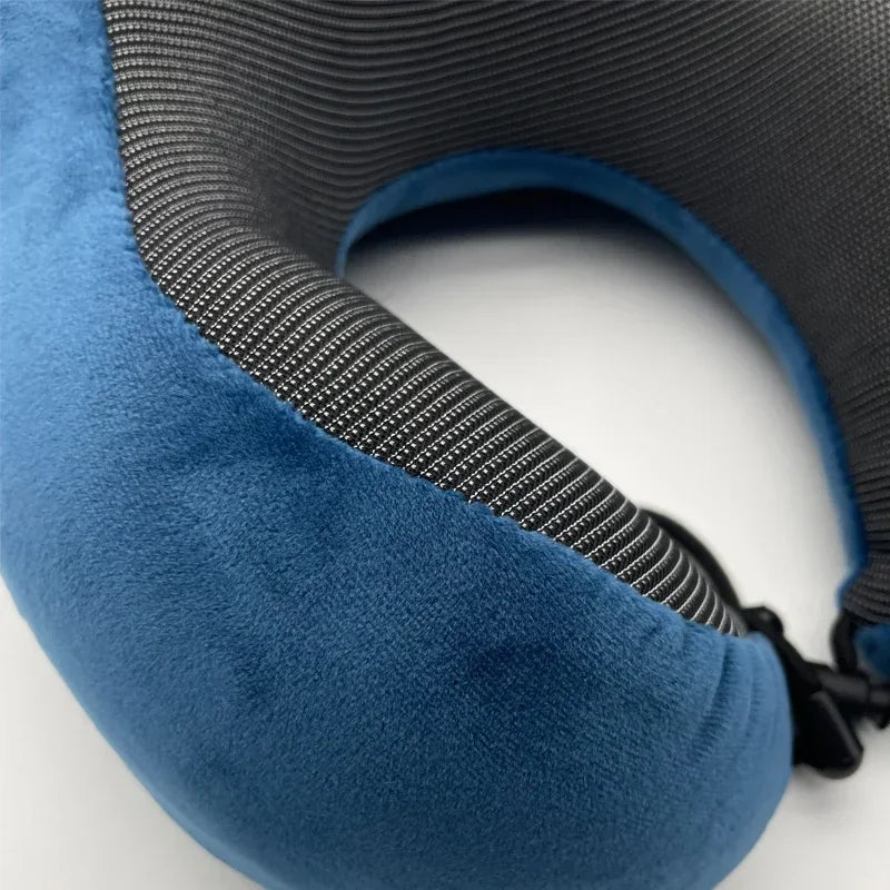 U-Shaped Memory Foam Travel Pillow – Soft Neck Support for Airplanes
