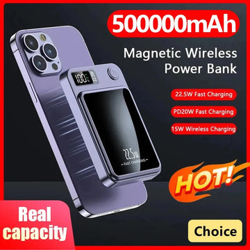 50000mAh Magnetic Power Bank – 22.5W Fast Wireless Charger