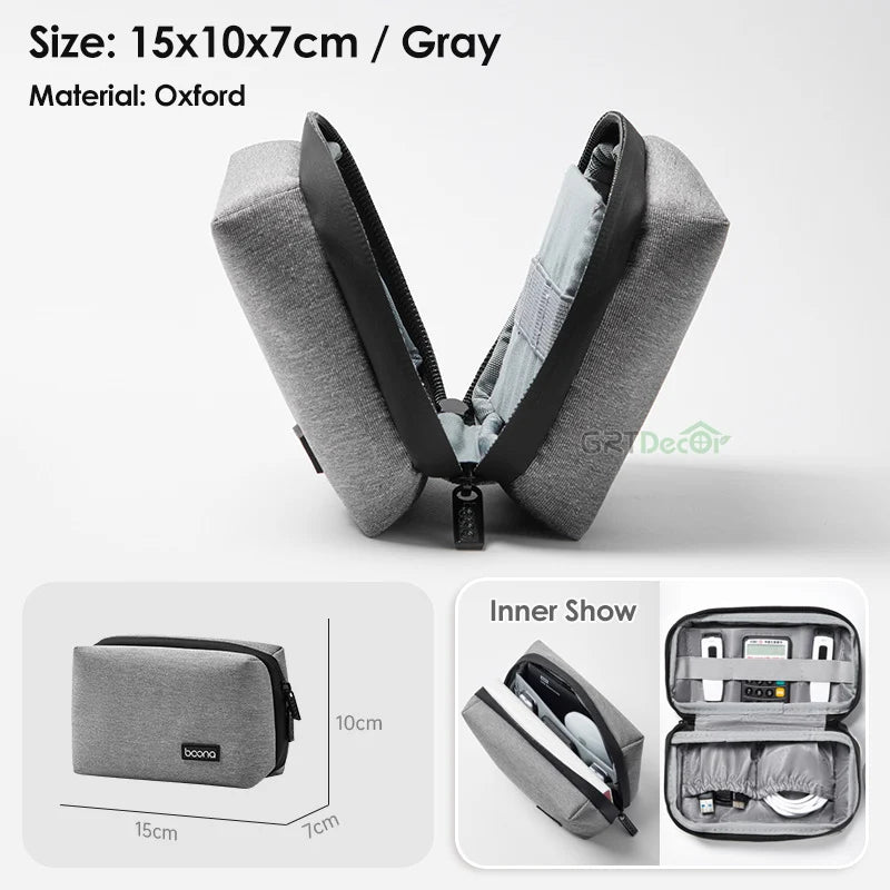 Multifunction Travel Electronics Organizer – Cables, Chargers & Accessories Pouch