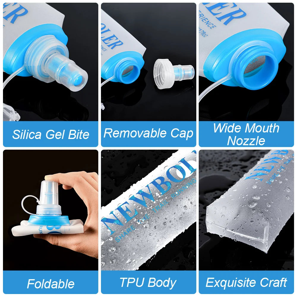 Collapsible Silicone Water Bottle – 150–750ml for Travel & Outdoors