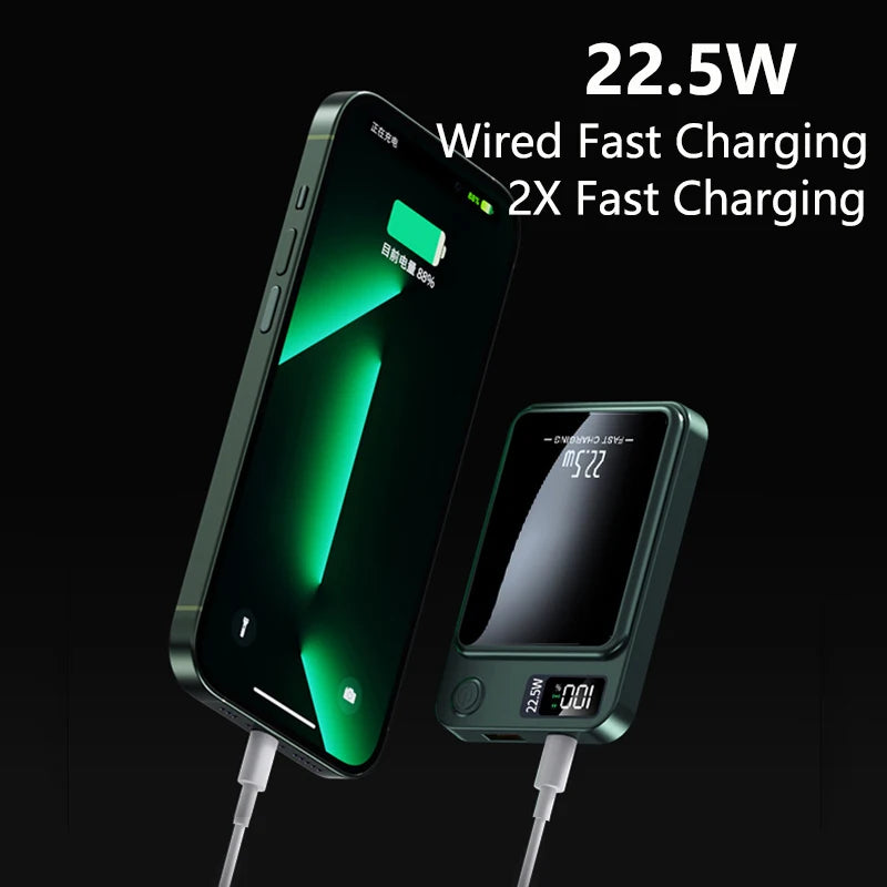 50000mAh Magnetic Power Bank – 22.5W Fast Wireless Charger