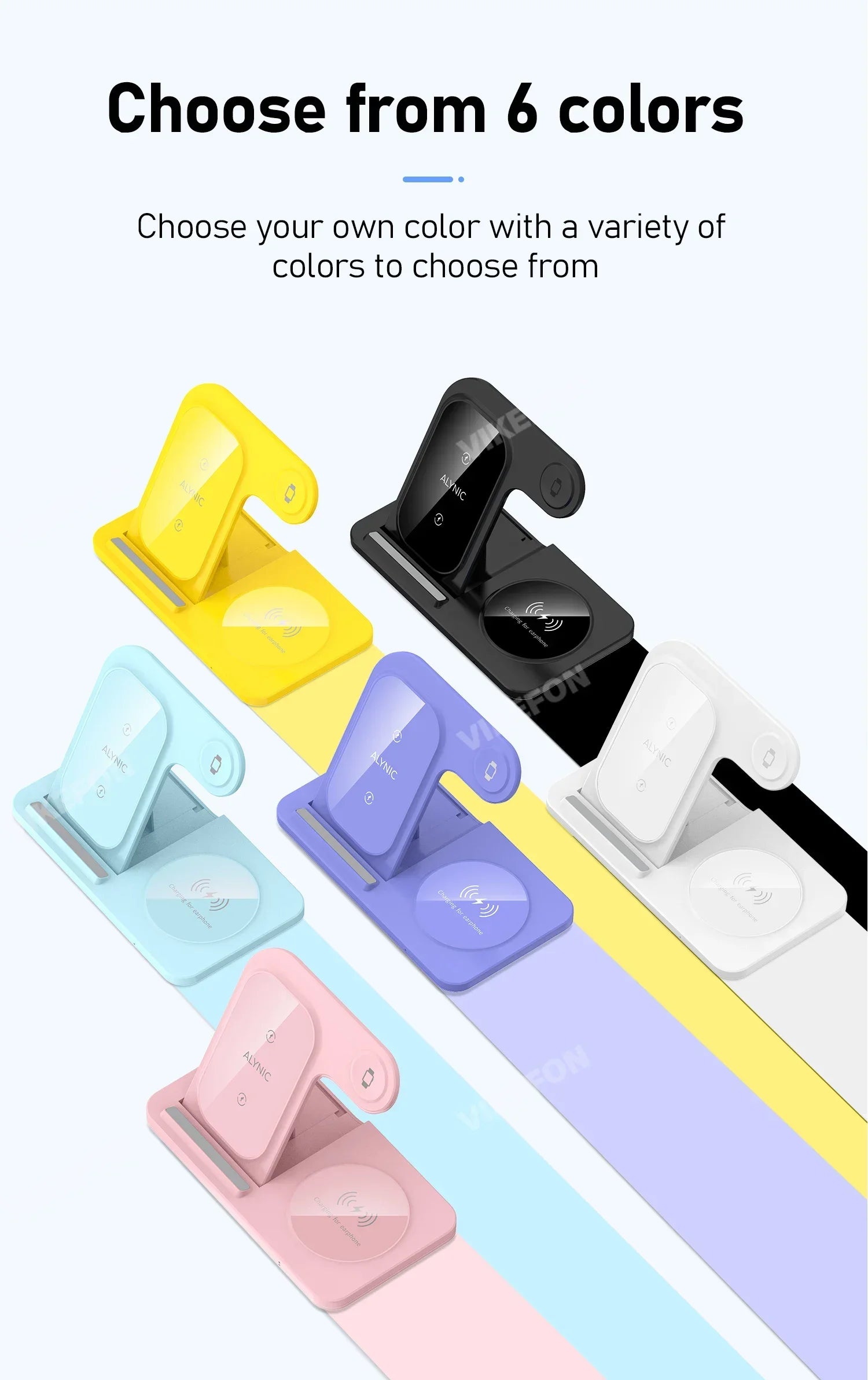 30W 3-in-1 Foldable Wireless Charging Station – For iPhone, Apple Watch & AirPods