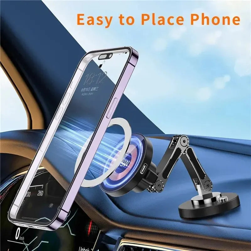 Magnetic Car Wireless Charger – Fast Charging Mount for iPhone