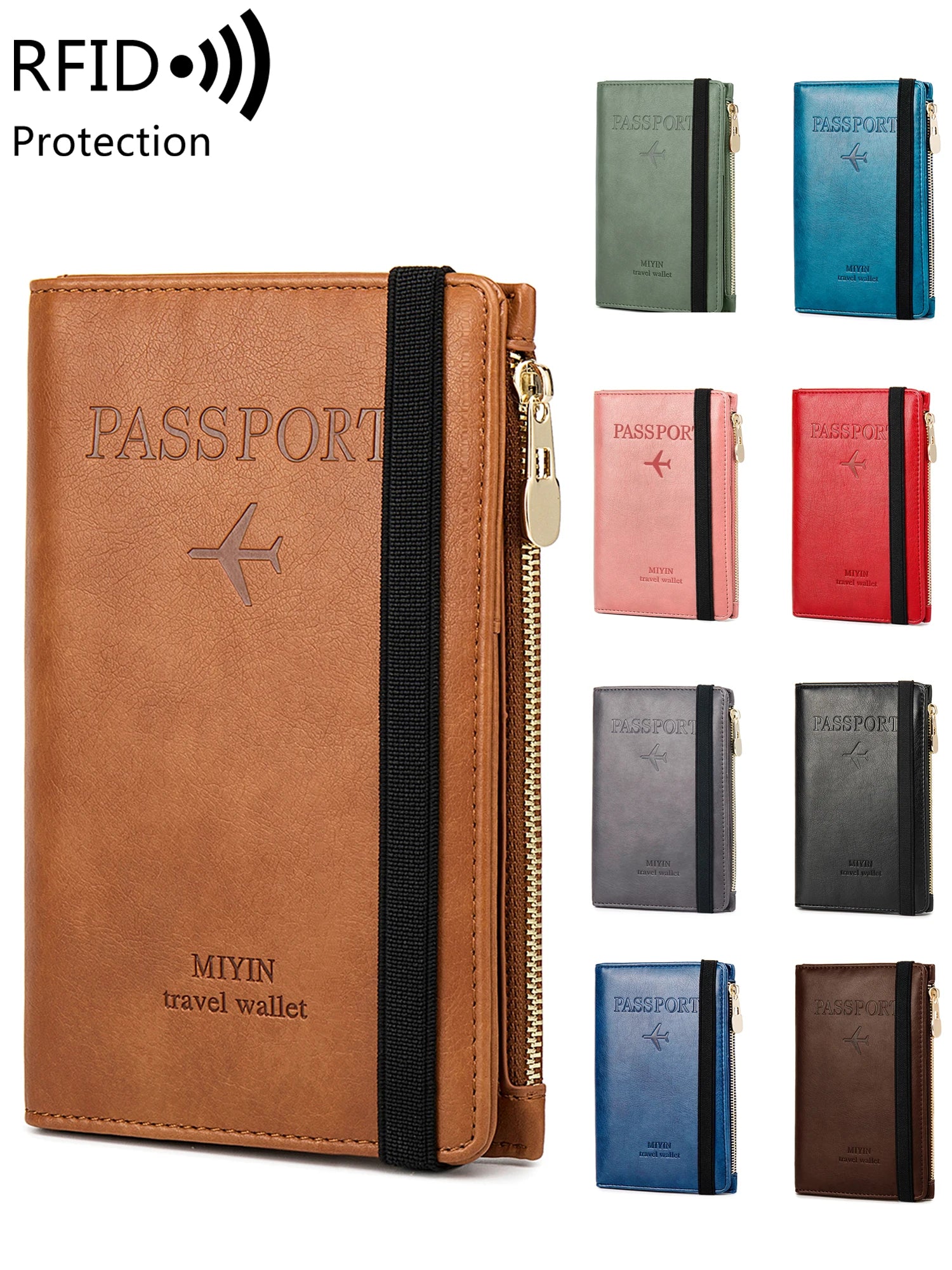 RFID-Blocking Passport Holder – Slim Travel Wallet for Men & Women