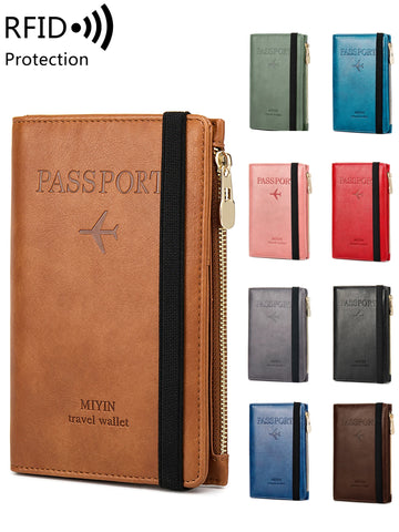RFID-Blocking Passport Holder – Slim Travel Wallet for Men & Women