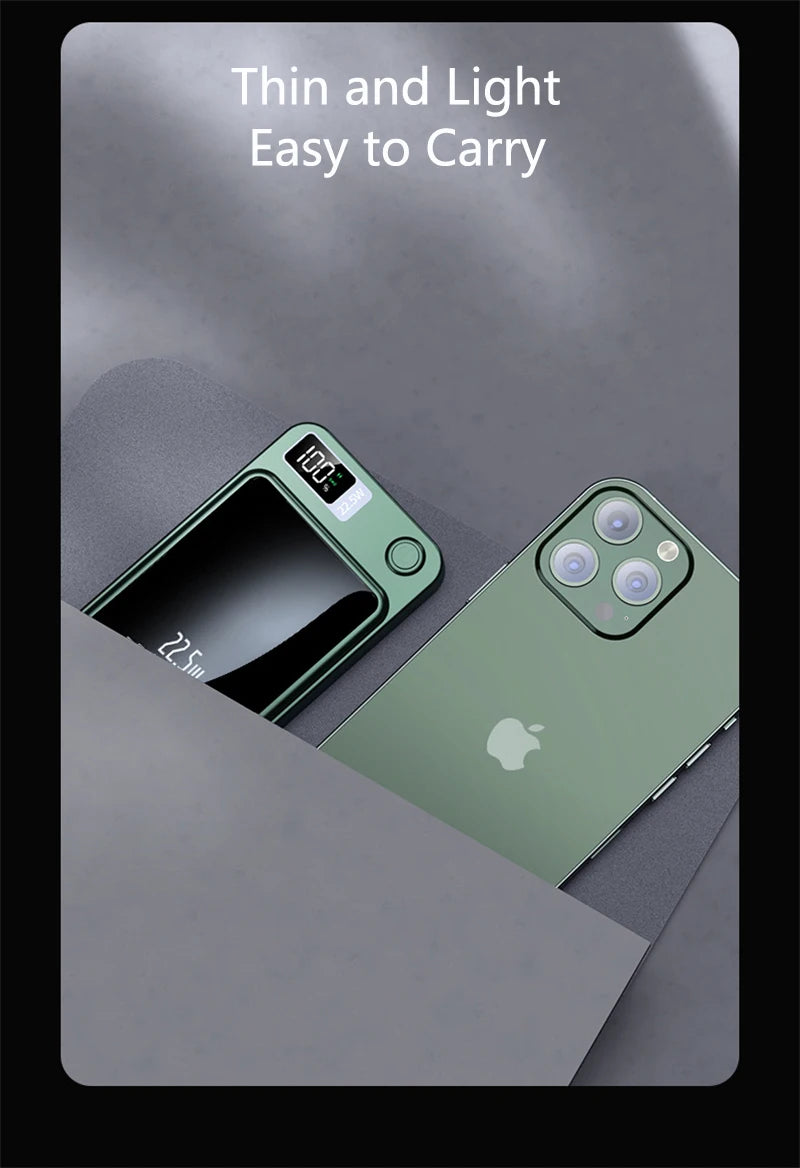 50000mAh Magnetic Power Bank – 22.5W Fast Wireless Charger