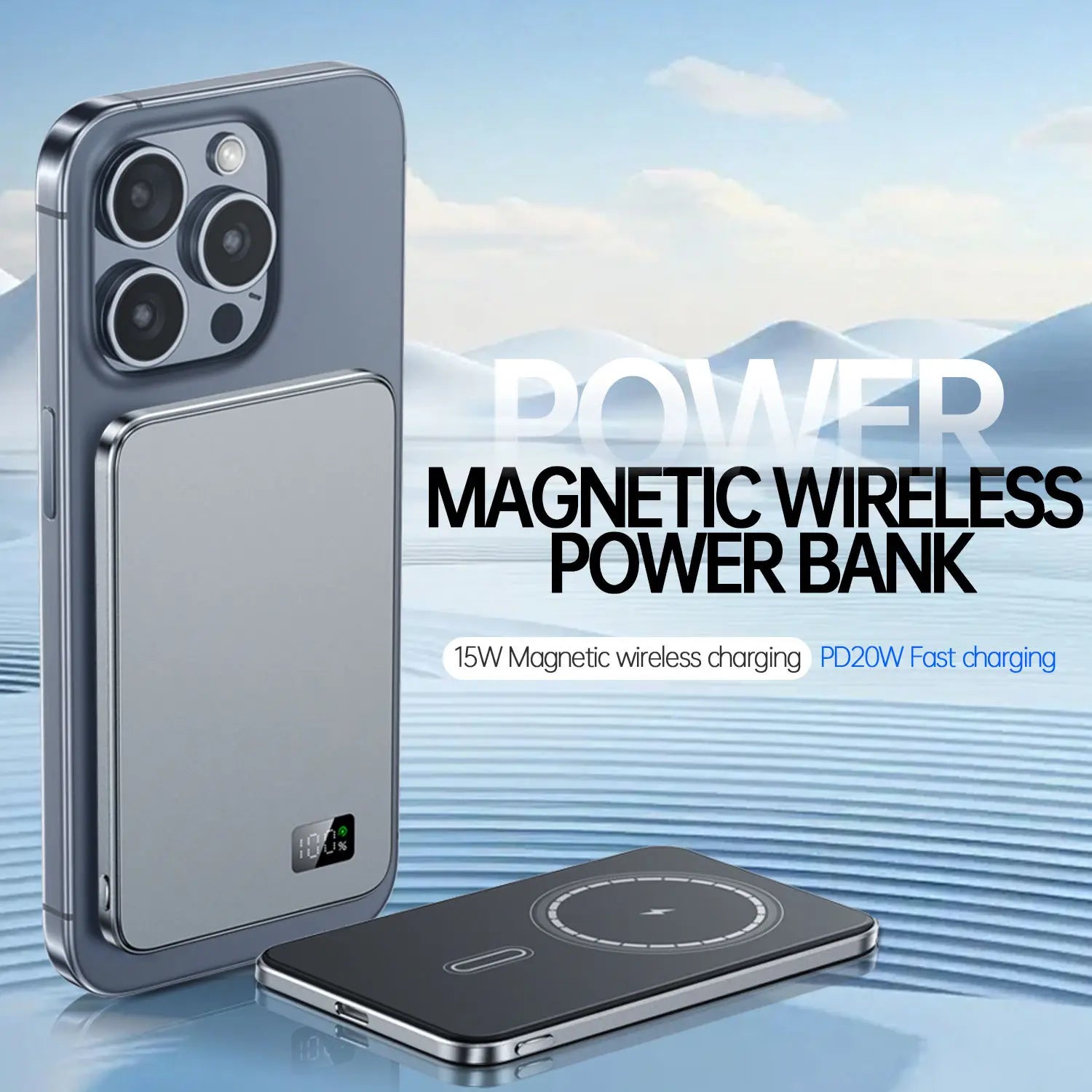 MagCharge™ 10,000mAh Magnetic Power Bank