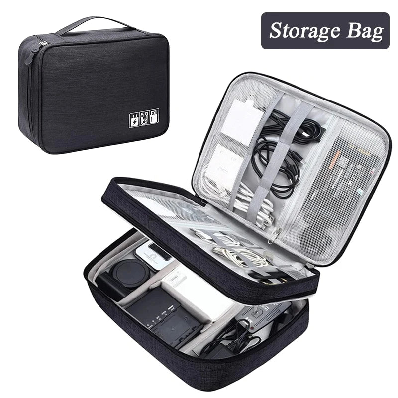 Digital Cable Organizer Bag – Waterproof Gadget Storage Pouch