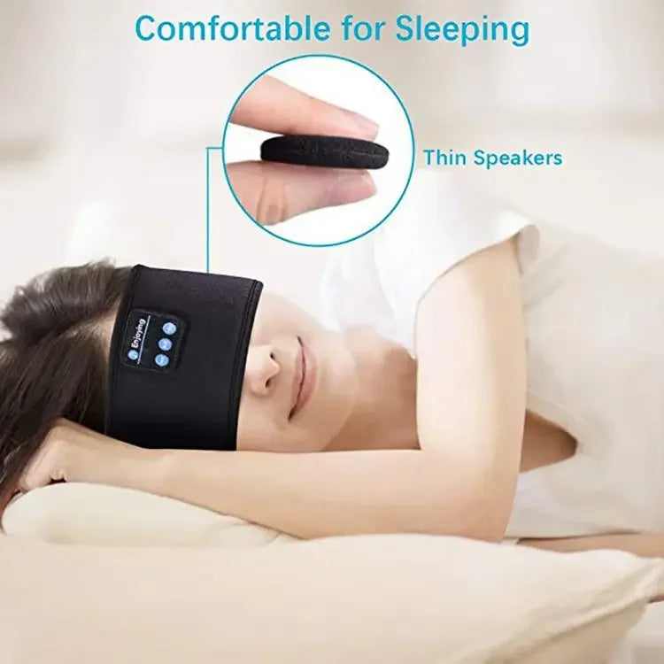 Bluetooth Sleep Mask Headphones – Wireless Music Eye Mask for Side Sleepers