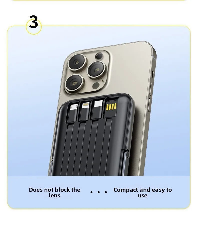 10,000mAh Magnetic Fast Charger – Lightning & USB-C