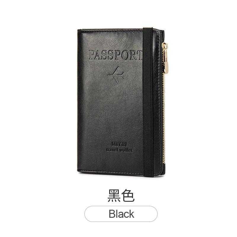RFID-Blocking Passport Holder – Slim Travel Wallet for Men & Women