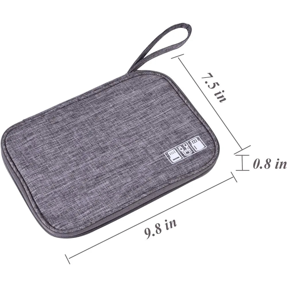 Waterproof Electronics Organizer Bag – Travel Cable Storage Pouch