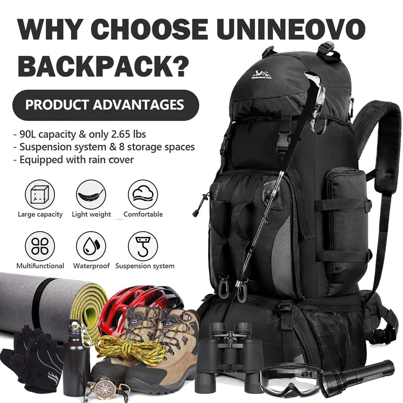 90L Outdoor Travel Rucksack