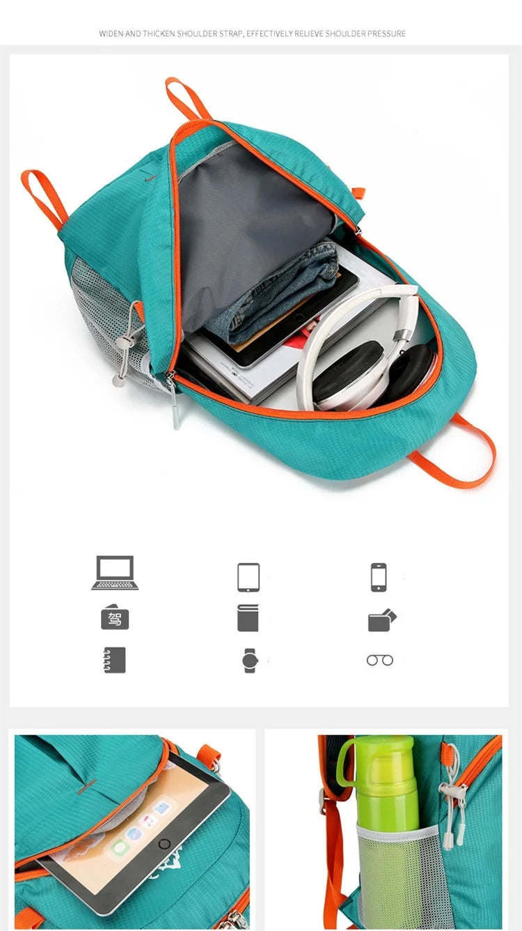 Unisex Foldable Hiking Backpack – Lightweight & Wear-Resistant