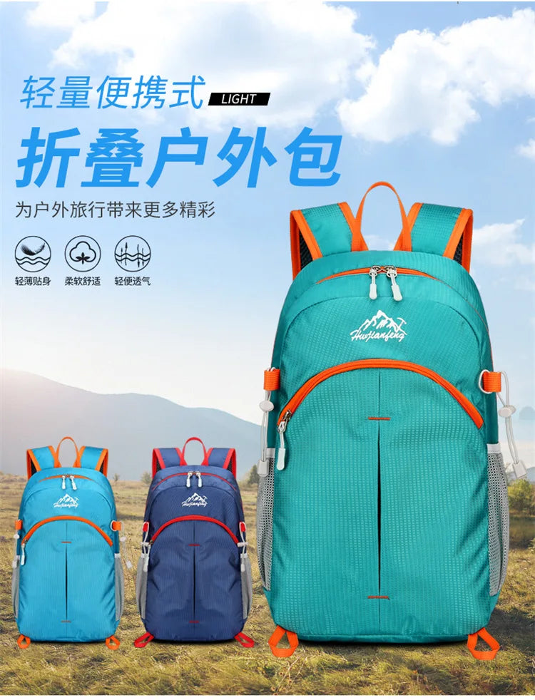 Unisex Foldable Hiking Backpack – Lightweight & Wear-Resistant