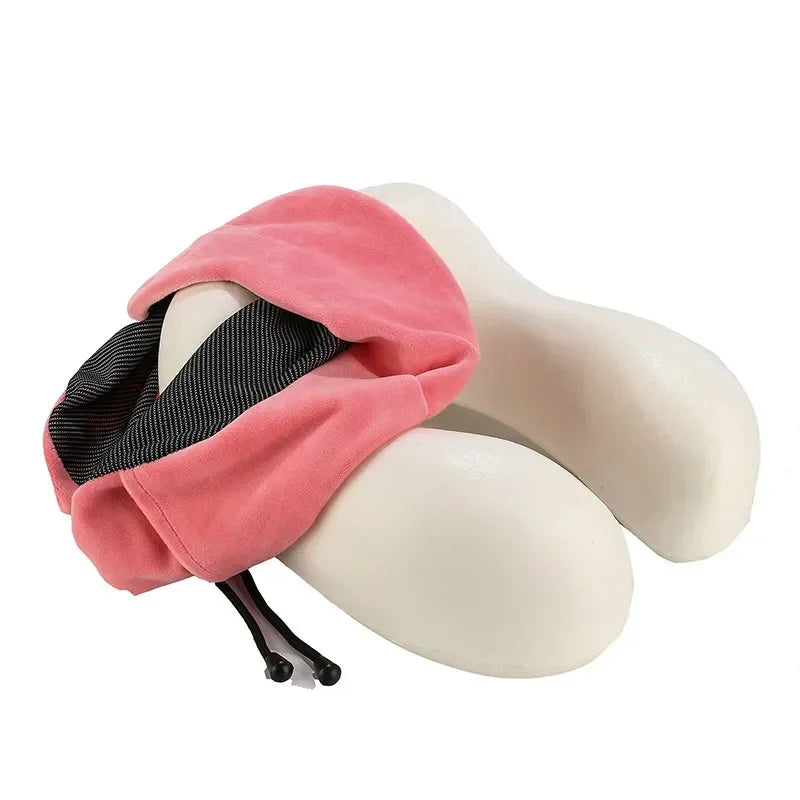 U-Shaped Memory Foam Travel Pillow – Soft Neck Support for Airplanes