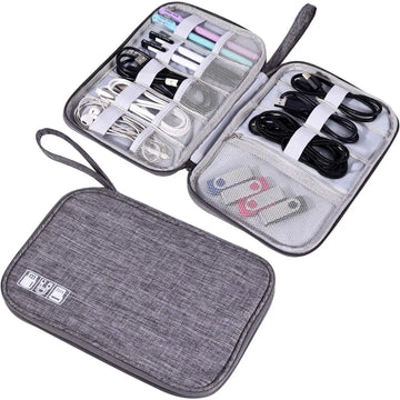 Waterproof Electronics Organizer Bag – Travel Cable Storage Pouch