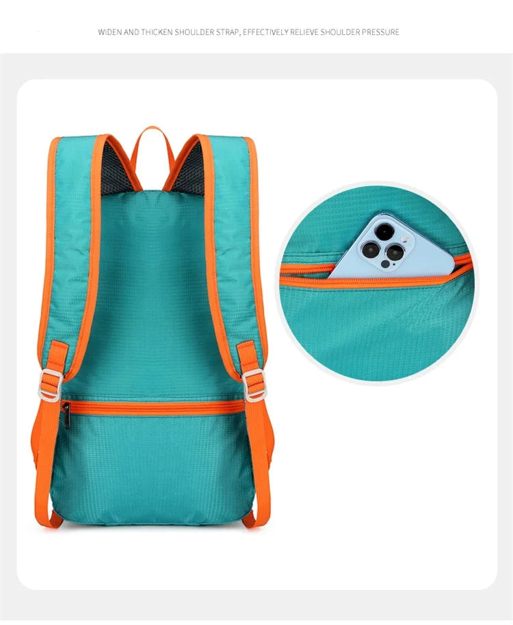 Unisex Foldable Hiking Backpack – Lightweight & Wear-Resistant