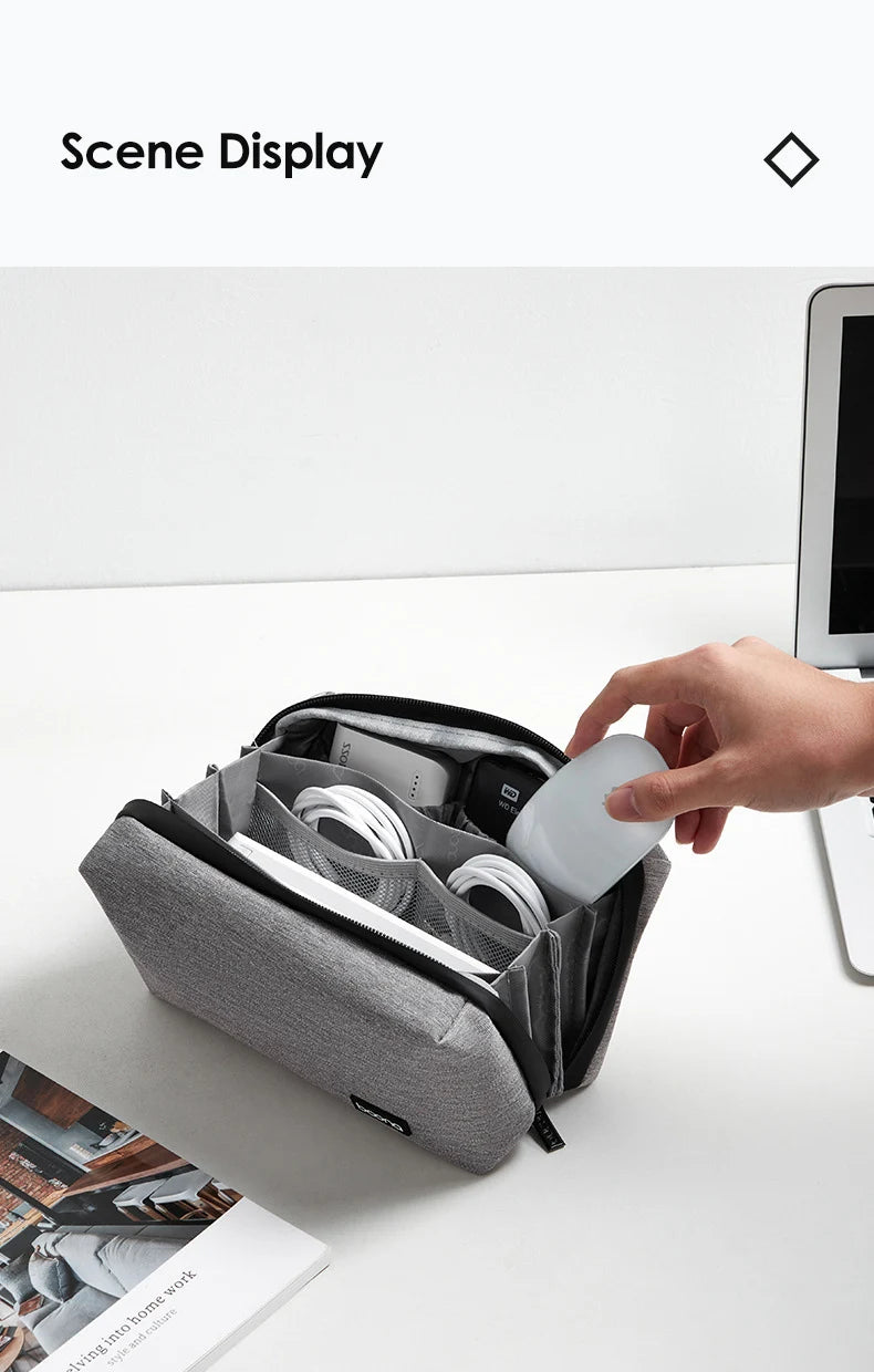 Multifunction Travel Electronics Organizer – Cables, Chargers & Accessories Pouch