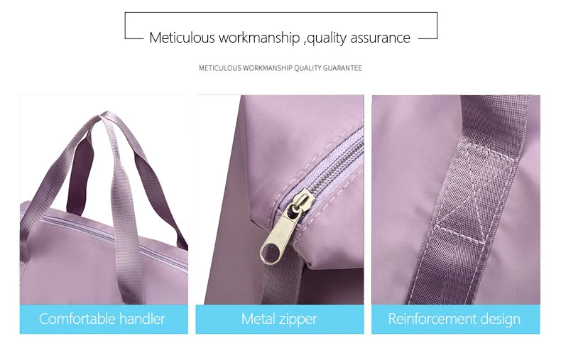 UNIXINU Waterproof Travel Duffle Bag – Large Nylon Gym Tote for Women