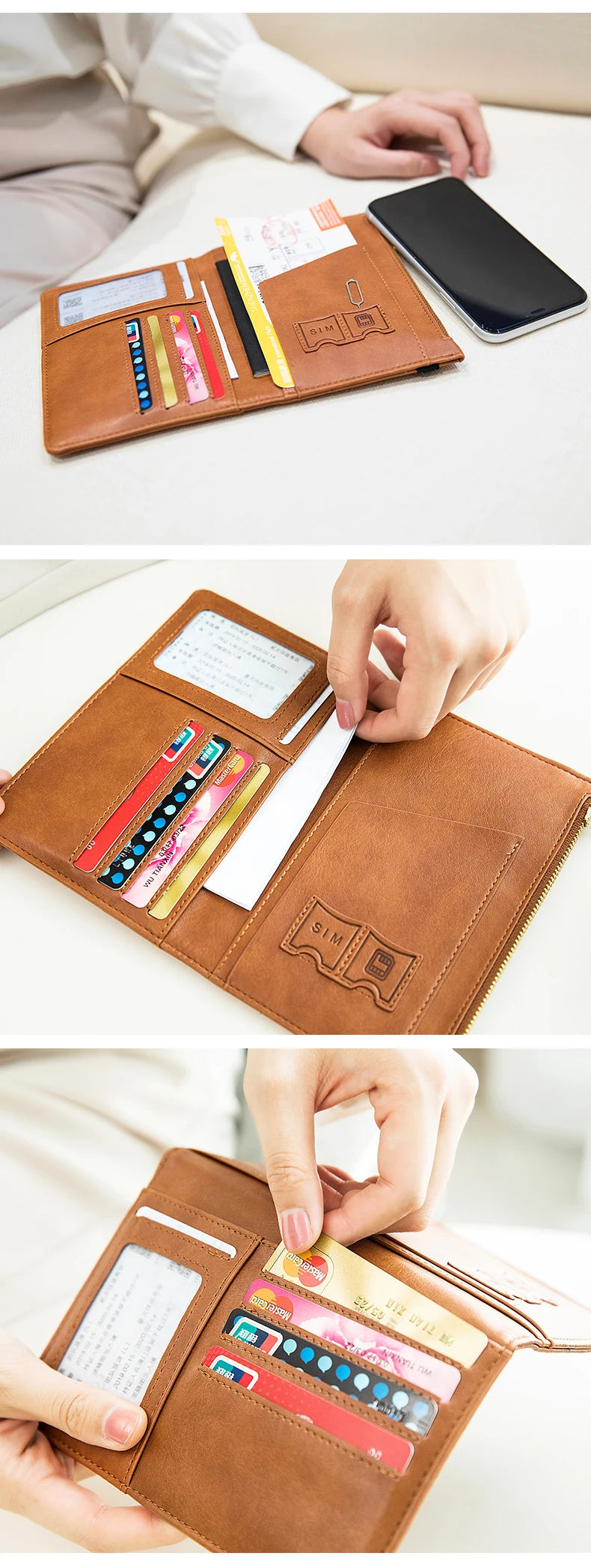 RFID-Blocking Passport Holder – Slim Travel Wallet for Men & Women