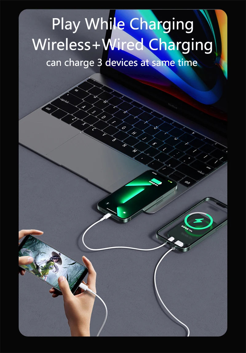 50000mAh Magnetic Power Bank – 22.5W Fast Wireless Charger