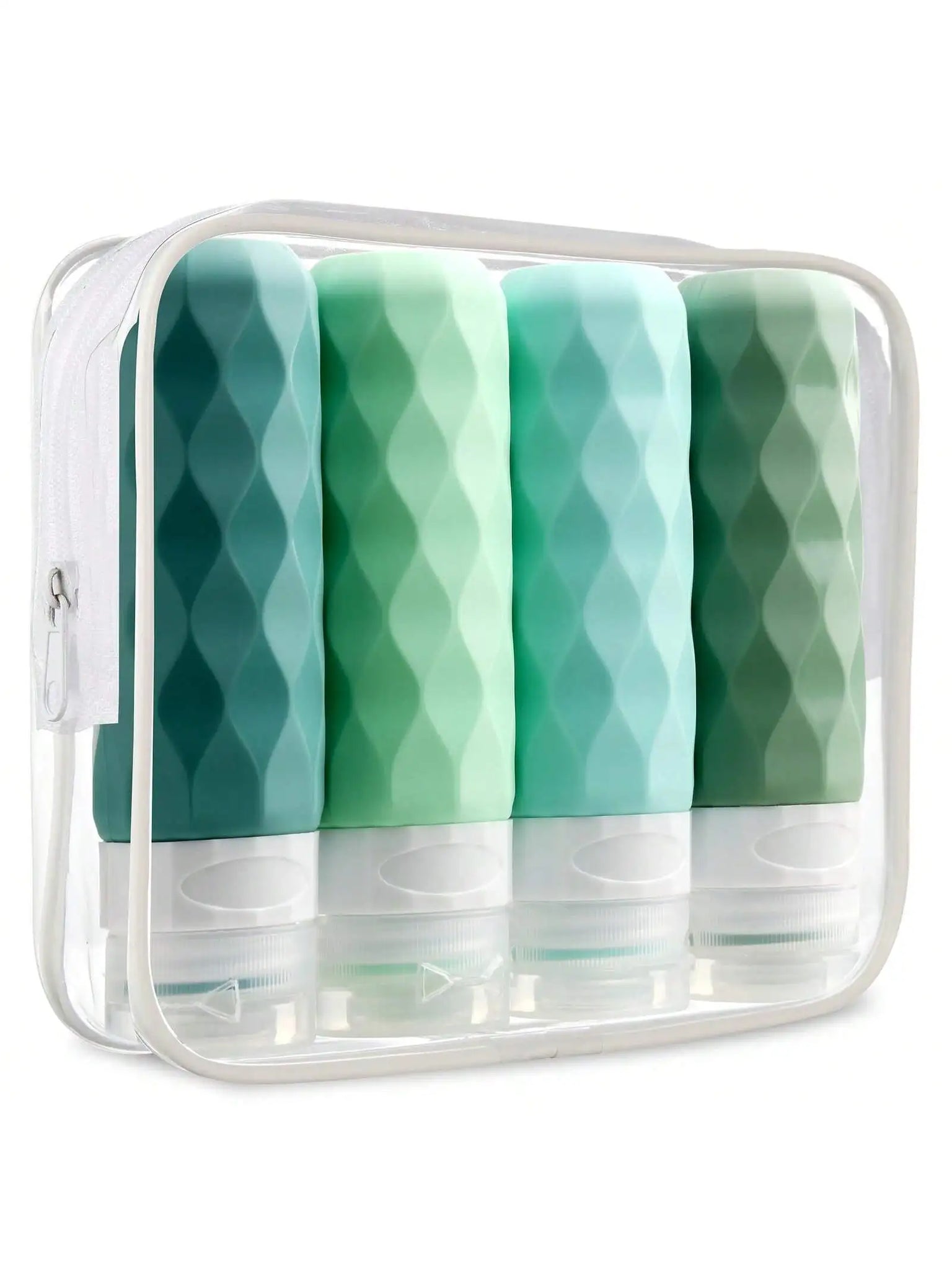 4-Pack Silicone Travel Bottles – TSA Approved & Leak-Proof (3oz)